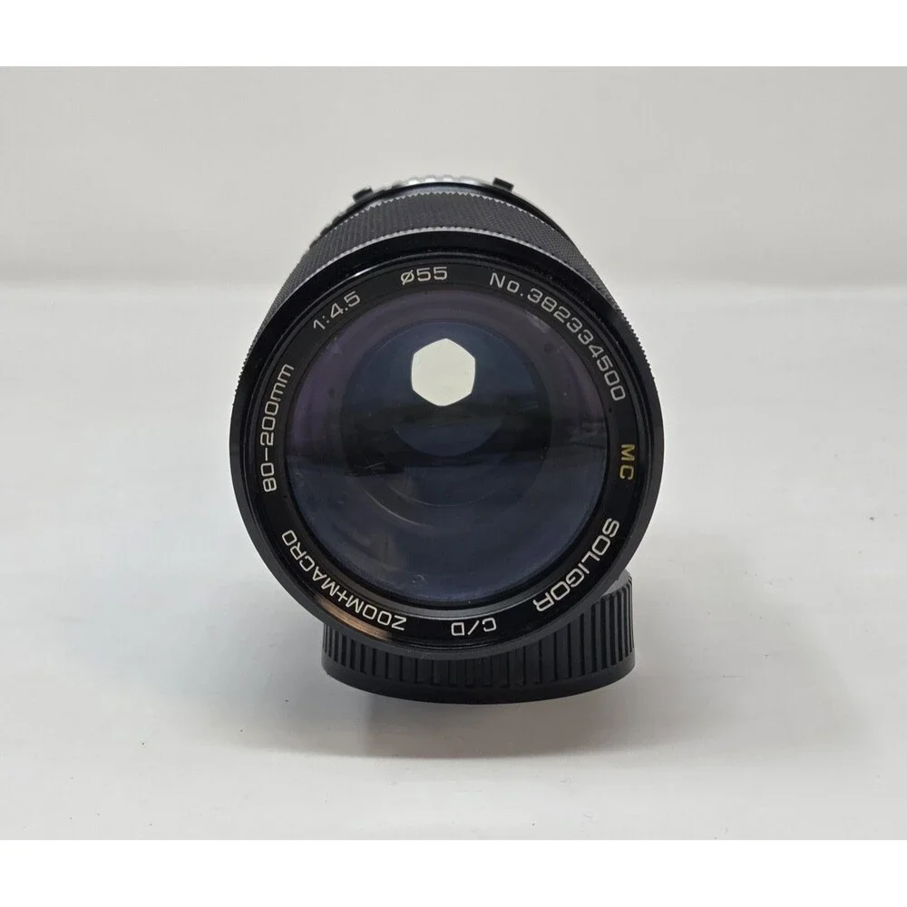 Soligor 80-200mm f/4.5 MC Zoom Macro Lens Minolta MD Mount Manual Focus Japan